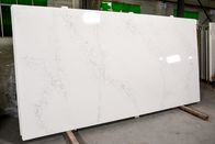 High Glass White Color Calacatta Quartz Stone With Nsf Sgs For Kitchen Top