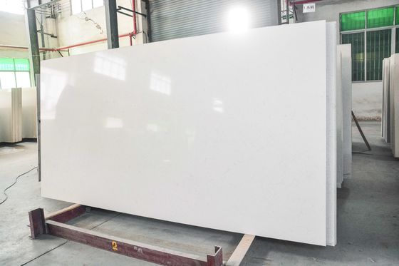 Polished White Calacata Quartz Stone  For Vanity tops,wall tile 3000*1400mm