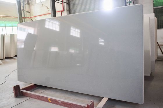 Artificial Carrara Grey Engineered Quartz Stone For Kitchen Benchtop And Island
