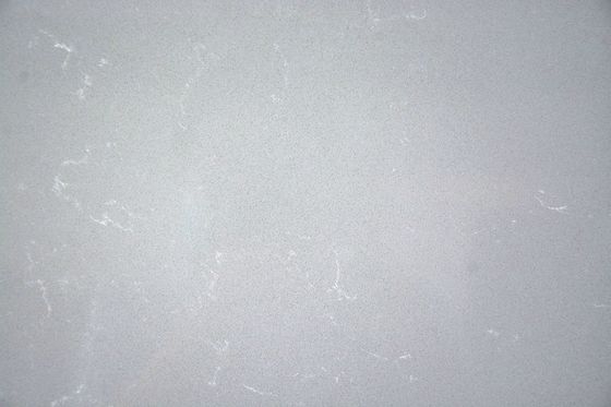 Artificial Carrara Grey Engineered Quartz Stone For Kitchen Benchtop And Island