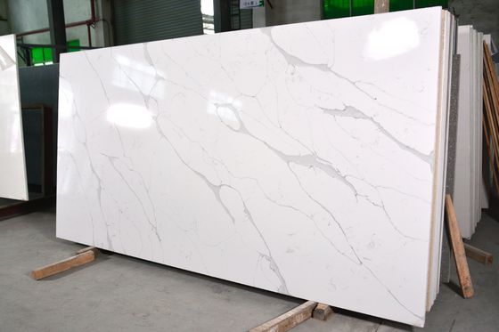 Engineering Artificial Quartz Slab Countertops Calacata 20mm 30mm