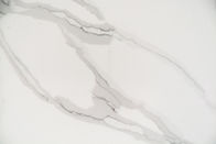 6.5Mohs White Calacatta Quartz Kitchen Tops Solid Surface 3000*1600