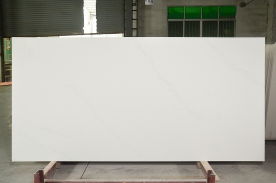 Vanitytop White Calacatta Artificial Quartz With 3200*1800*30 Size Kitchen Countertops