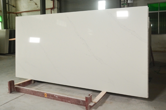 Vanitytop White Calacatta Artificial Quartz With 3200*1800*30 Size Kitchen Countertops