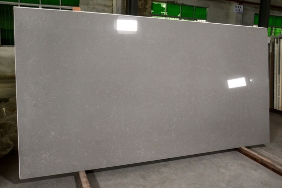 Grey Carrara Quartz Slab Kitchen Countertop With 3200*1600*20mm Size Original