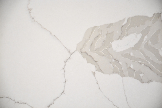 Calacatta White Quartz Stone Solid Surface 25mm Thickness Kitchen countertops