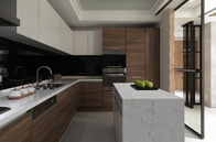 White Carrara Artificial Quartz Stone Kitchen Countertop with Antifouling