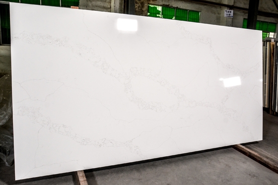 Polishing White Calacatta Engineered Quartz Stone Kitchen Countertop hotsale