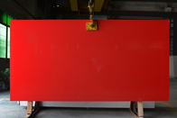 Pure Red Colorful Quartz Stone Kitchen Countertop Materials Quartz Heat Resistance