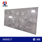 Leathered Finish 20MM Grey Calacatta Wall Panel Quartz Surface