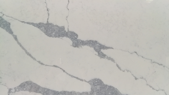 Calacatta Marble Look Quartz Stone Slab For Kitchen Top Decoration