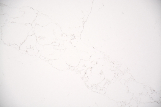 Staining Resistant Polish Finish Calacatta Quartz Stone Countertops Bathroom Floor Tiles
