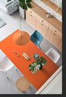 Pure Orange Quartz Stone Slab Scratch Resistant For Decoration Material