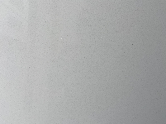 High Density White Shimmer Quartz Stone Slab For Kitchen Countertop