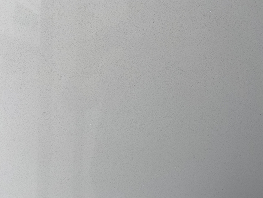 High Density White Shimmer Quartz Stone Slab For Kitchen Countertop