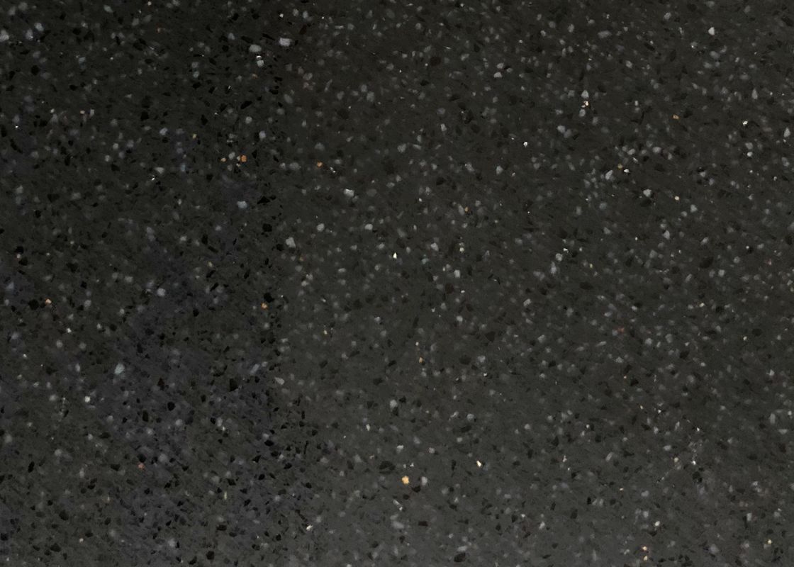 Big Slab Starlight Black Quartz Stone Anti Depigment 6mm 8mm 10mm Thickness