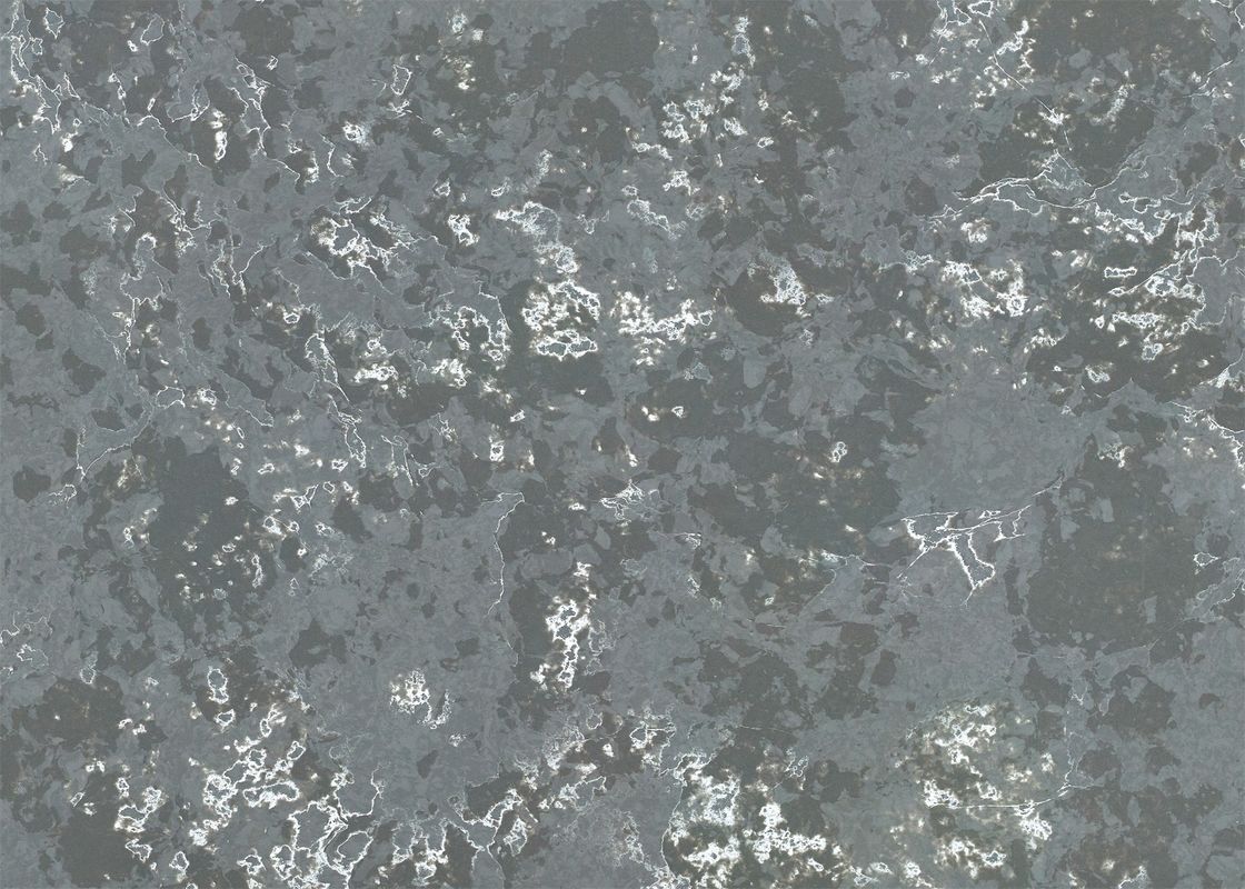 High Tenacity Grey Quartz Stone Grey Sparkle Quartz Worktop Artificial Style