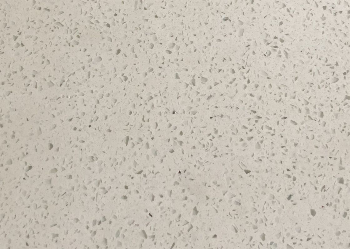 Light Beige Quartz Stone Engineered Stone Slabs Polished Surfaces Finished