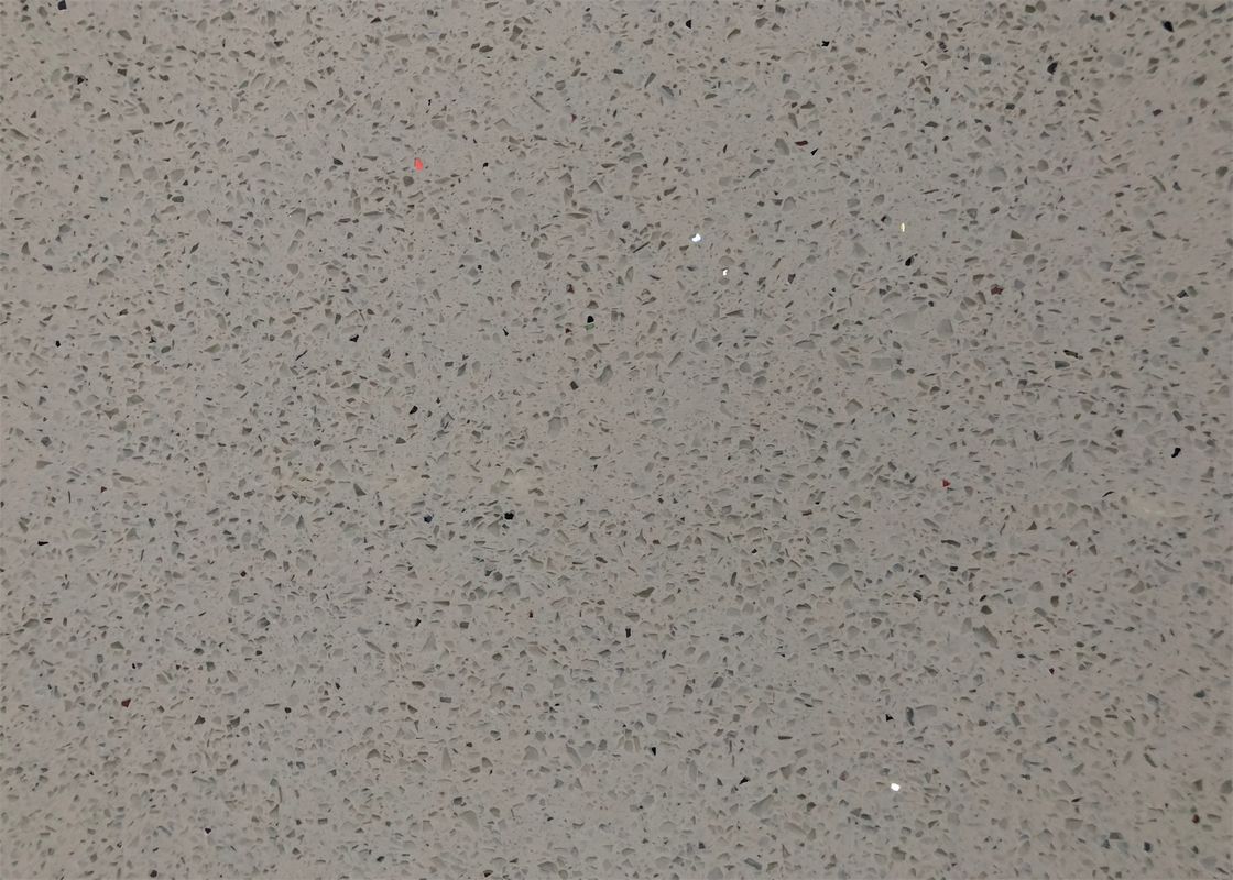 Anti Slip 15 MM Grey Engineered Quartz Stone for Home Indoor Design Equipments