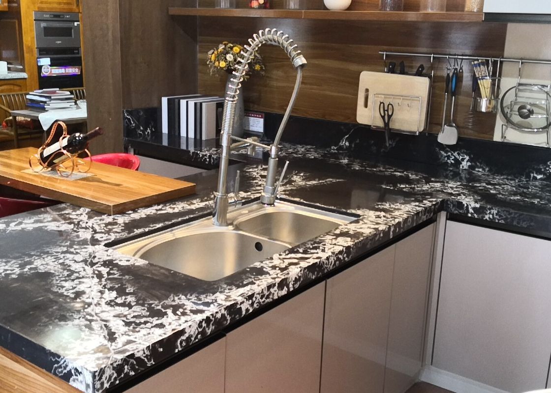 Engineered Quartz Kitchen Countertops , Eco Friendly Quartz Countertops