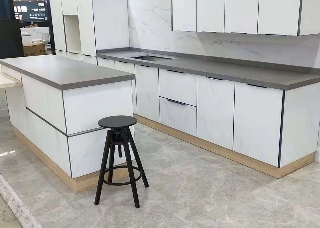 Matte Black Quartz Countertops L Shape Quartz Kitchen Counter Impact