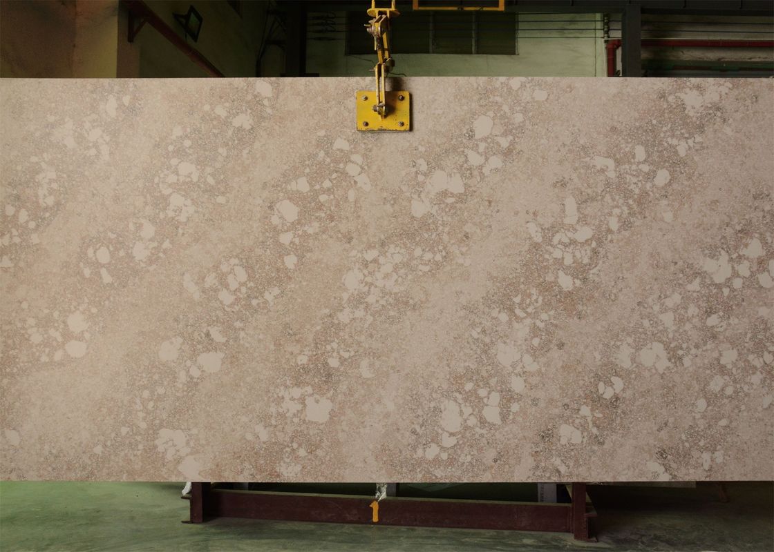 High Tenacity Calacatta Quartz Stone Scratch Resist For Bar Table Top