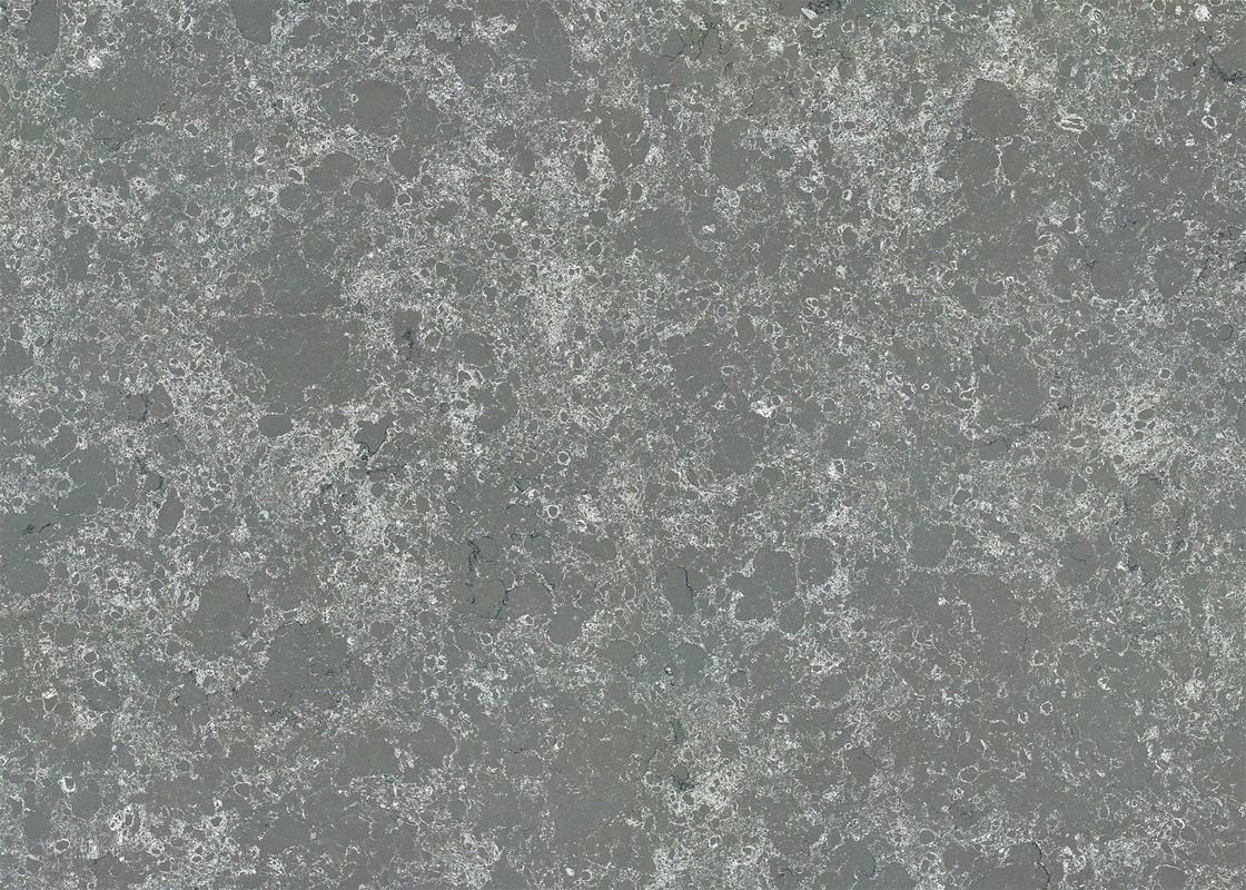 Glass Grey High Hardness Grey Countertops Quartz Environmental Friendly Building Materials