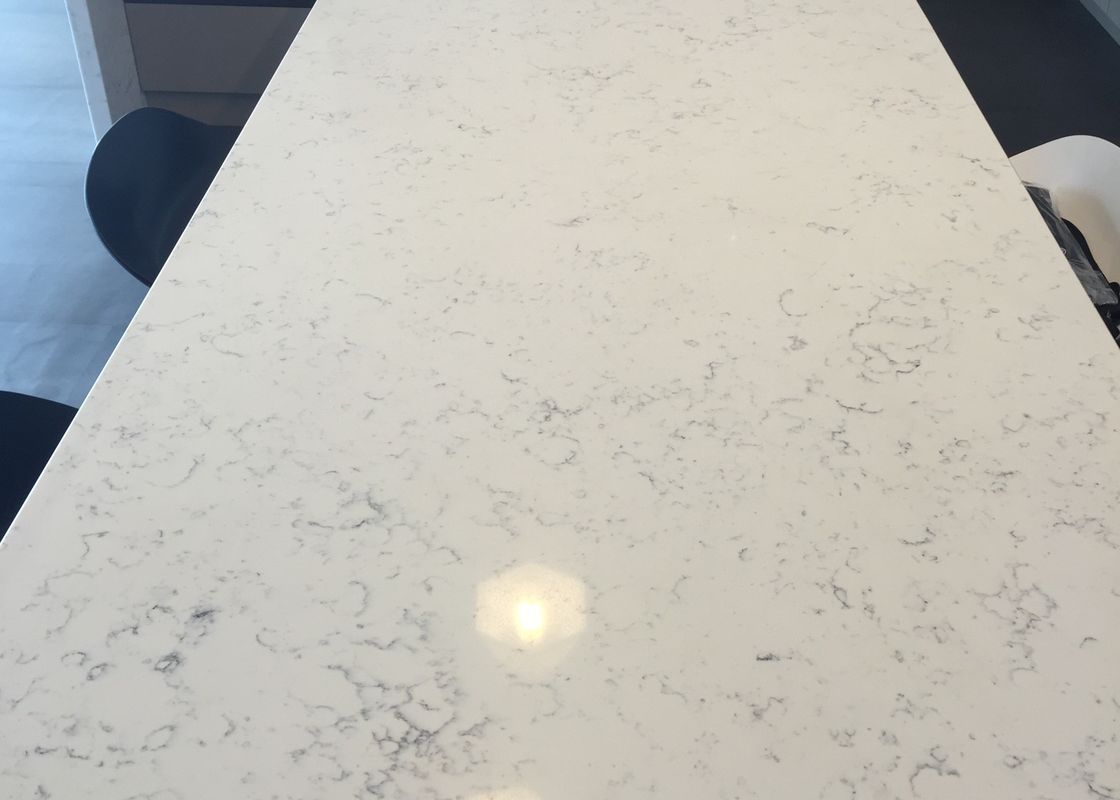 High Brightness Honed Polished Quartz Man Made Stone For Kitchen Table Top