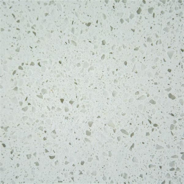 Solid 3200*1600MM White Glass Quartz Kitchen Countertop