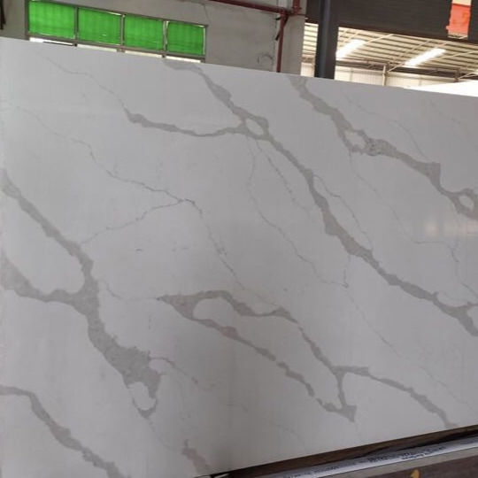 3200x1600MM Calacatta Quartz Surface Stone For Kitchen Countertops