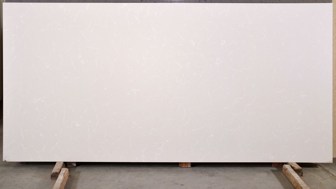 Custom Marble Tops White Quartzite Vanity Top 2.3~2.5g/Cm3 Density
