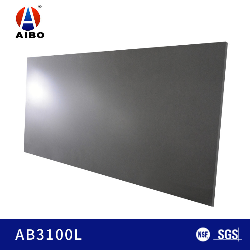 3200*1800*15MM Dark Grey Artificial Quartz Decorative Wall Panel