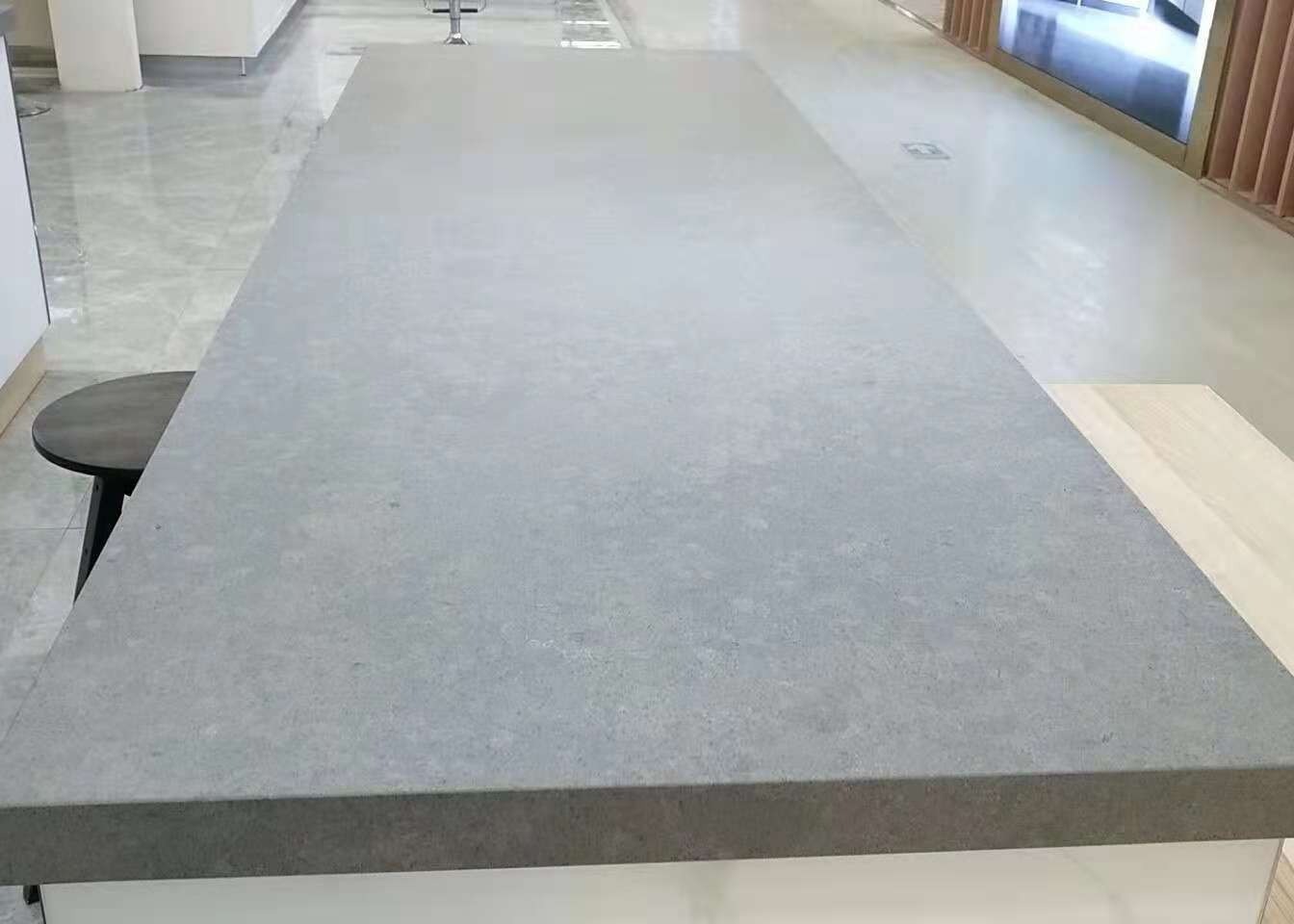 Durable Grey Quartz Stone Scratch Resistance Man Made Quartz Countertops