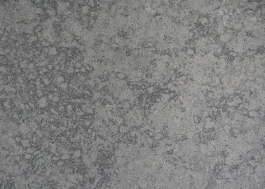 Polished Surface Gray Quartz Stone Acid Resistant For Kitchen Countertop Block Step