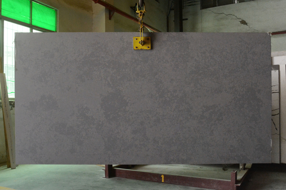 Durable Grey Quartz Stone Scratch Resistance Man Made Quartz Countertops